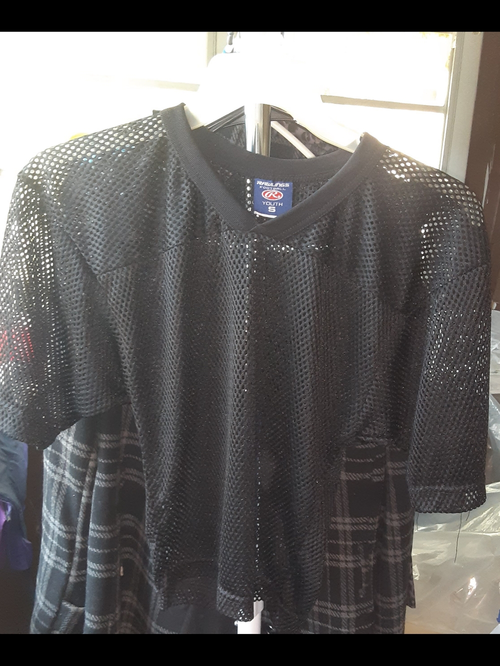 Rawlings Black Kids Mesh Sports Jersey